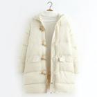 Frog Buttoned Padded Hooded Coat