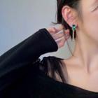 Rhinestone Alloy Dangle Earring 1 Pair - 925silver Earring - One Size