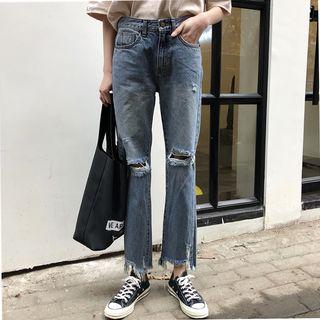 Rip Crop Jeans