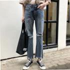 Rip Crop Jeans