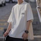 Short Sleeve Stitch Embroidered T-shirt