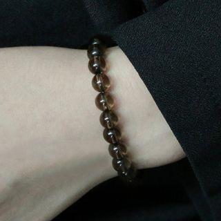 Smoky Quartz Bead Bracelet