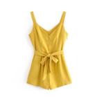 Strappy Tie-waist Playsuit
