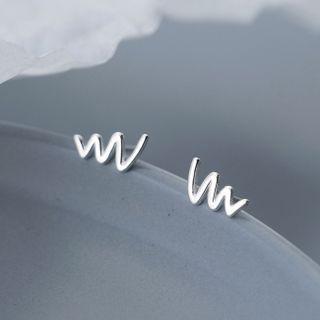 Wave Sterling Silver Earring
