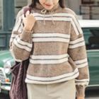 Striped Sweater Camel - One Size