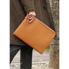Synthetic Leather Wristlet Clutch