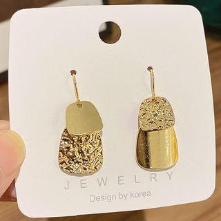 Alloy Drop Ear Stud 1 Pair - A306 - Gold - One Size