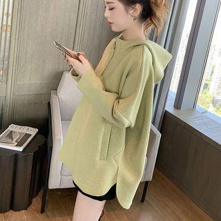 Half-zip Stand-collar Hoodie / Plain Camisole Top