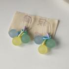 Bead Acrylic Dangle Earring 1 Pair - B-690 - Blue - One Size