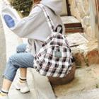Plaid Cotton Backpack