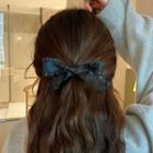 Ruffled Bow Hair Tie / Hair Clip