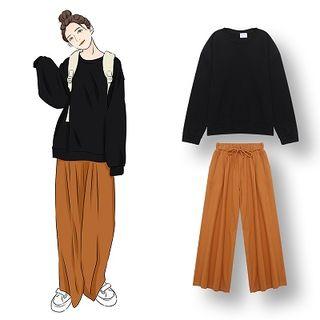 Oversize Pullover / Wide-leg Pants