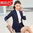 Plain Blazer / Vest / Long-sleeve Shirt / Set: Plain Blazer + Dress Pants / Skirt / + Long-sleeve Shirt