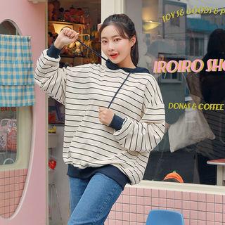 Striped Ringer Hoodie