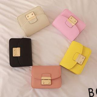 Chain-strap Push-lock Shoulder Bag