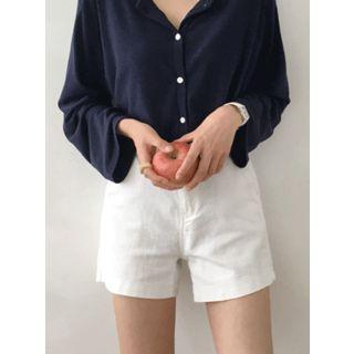 Band-waist High-rise Shorts
