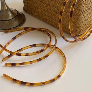 Acrylic Headband Headband - Brown - One Size