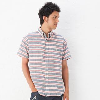 Short-sleeve Striped Shirt