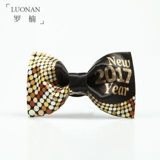 2017 New Year Print Bow Tie