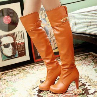 Nier: Automata Cosplay Buckled High Heel Tall Boots