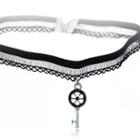 Key Lace Choker X248 - Black - One Size