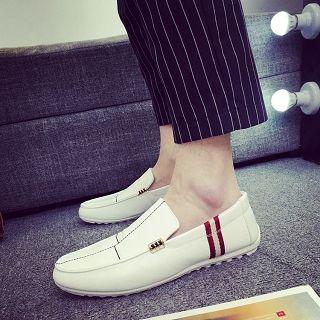 Striped-trim Loafers
