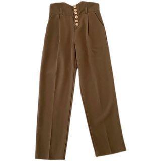 Single-breasted Plain Pants