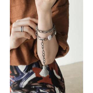Tassel-detail Chain Bracelet