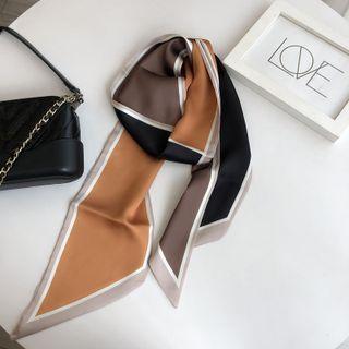 Colour Block Narrow Scarf