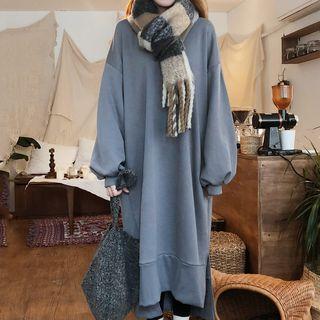 Midi Pullover Dress Blue - One Size