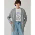 Basic V-neck Dual-pocket Cardigan Gray - One Size