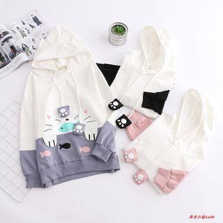 Two-tone Cat Hoodie