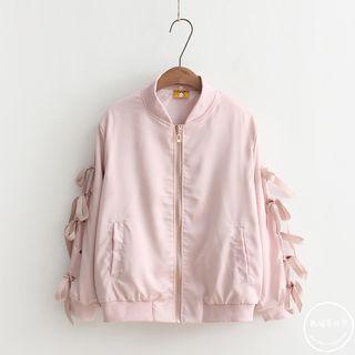 Bow Bomber Jacket