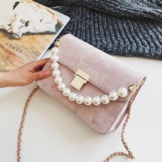 Embellished Buckled Shoulder Bag