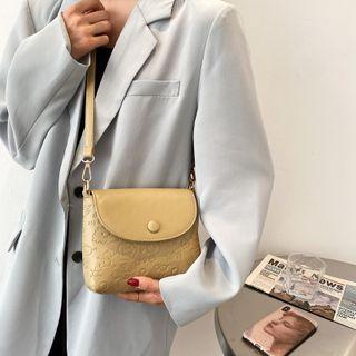 Debossed Crossbody Bag