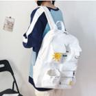Cartoon Print Multi-section Backpack