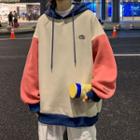 Color-block Over-sized Hoodie