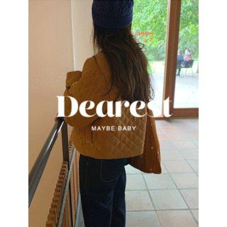 Round-neck Quilted Jacket One Size