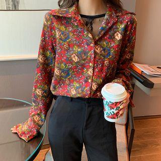 Floral Shirt Red - One Size