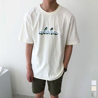 Aloha Printed M Lange T-shirt