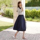 Tie-side Paneled Long Hoodie Dress
