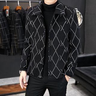 Argyle Single-breasted Jacket