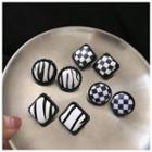 Zebra Print / Checker Alloy Earring (various Designs)