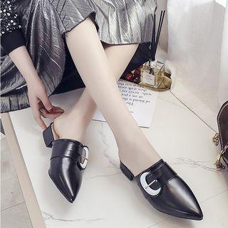 Pointed Buckle Sandals