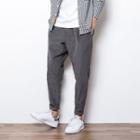 Plain Corduroy Tapered Pants