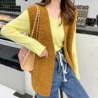 Fleece Vest / Plain Long-sleeve Top
