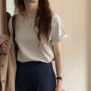 Short-sleeve T-shirt Gray - One Size