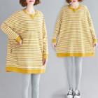 Striped Pullover Stripes - Yellow & White - One Size