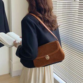 Corduroy Flap Shoulder Bag