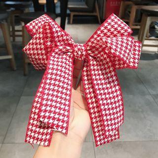 Houndstooth Ribbon Hair Clip
